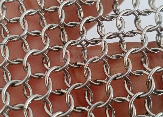 توری حلقه فلزی نوع جوش داده شده برای دکوراسیون معماری