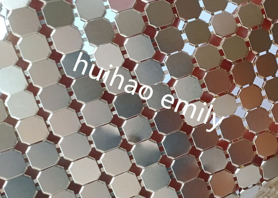 8x8mm درخشان آلومینیوم Sequin فلزی شبک پرده برای تزئینات