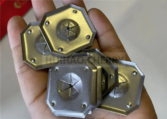 واشر خود قفل‌شونده مقاوم در برابر خوردگی 1-1/4 اینچی 316 استیل ضد زنگ واشر قفل مربعی برای عایق پشم سنگ