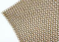 1.5 میلیمتر قطر 15 میلی متر OD طلای رنگی فولاد حلقه مشبک نمایشگاه ها جدا ساز