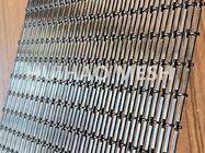 اسپری مشکی سیم مشکی بافته شده فلزی معماری فولاد ضد زنگ برای حصار تزئینی