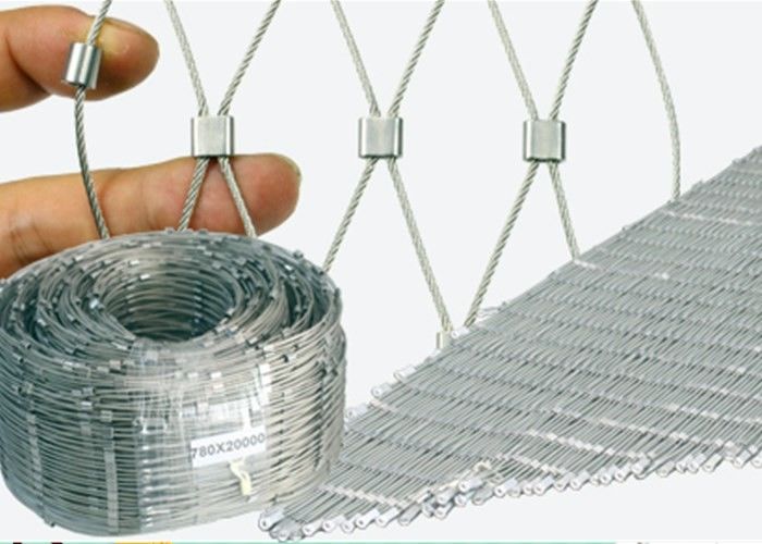 نرده سیم معماری X Tend Tope Wire Resh، مش کابل فولادی ضد زنگ انعطاف پذیر