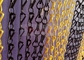 پرده های زنجیره ای فلزی آنودایز شده که به عنوان پوشش دیوار استفاده می شود