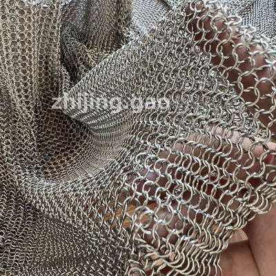 7mm نوع جوش Sus304 حلقه های زنجیر برای لباس های محافظتی