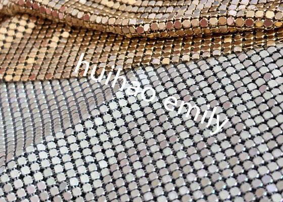 8x8mm درخشان آلومینیوم Sequin فلزی شبک پرده برای تزئینات