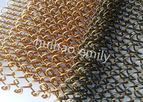 1.2mm Wire Aluminum Metal Mesh Drapery برای دکوراسیون رستوران ها