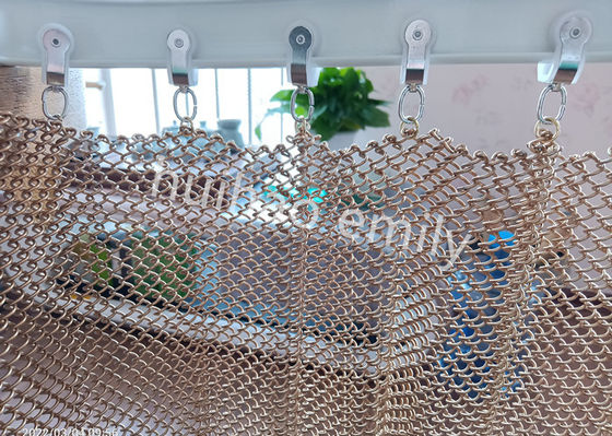 1.2mm Wire Aluminum Metal Mesh Drapery برای دکوراسیون رستوران ها