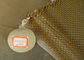 پارچه های رنگی آلومینیومی فلزی طلایی برای تزئینات پرده مشبک شومینه
