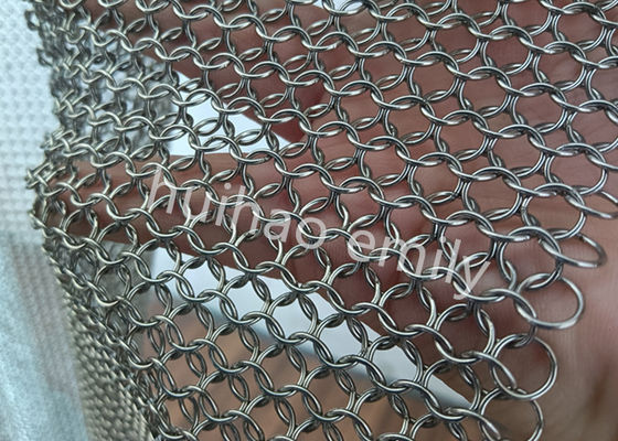 پرده توری حلقه ای 0.8x7 میلی متری جوش داده شده برای دکوراسیون داخلی