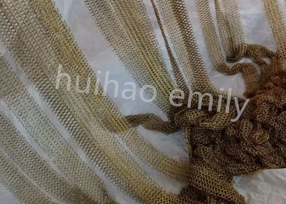فولاد ضد زنگ 7mm حلقه شبکه زنجیره ای پرده پست با فرنگ