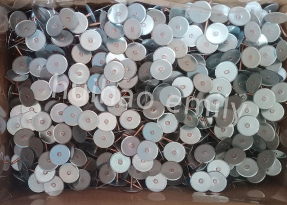 38mm مس پوشانده شده کپس سر جوش پین برای لوله های عایق