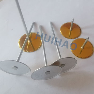 12Ga X 70mm گالوانیزه فولاد جام سر جوش فلش برای عایق کشی کانال های HVAC