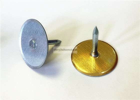 پین های جوشکار گل میخ سی دی سر جام 2.7 میلی متری از فولاد گالوانیزه برای ایمن سازی عایق روی سطح فلزی