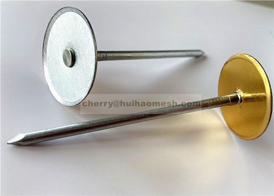 1" کپ سر جوش پین های عایق کشی لوله های هوایی فانوس برای پوشش لوله، پوشش و عایق بندی