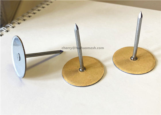 2&quot; کپسول تخلیه خازن سر جوش پین با کاغذ عایق شوینده برای عایق حرارتی و صوتی