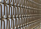طناب فولادی ضد زنگ سیم مش تزئینی، مشبک برنز برای سالن آسانسور