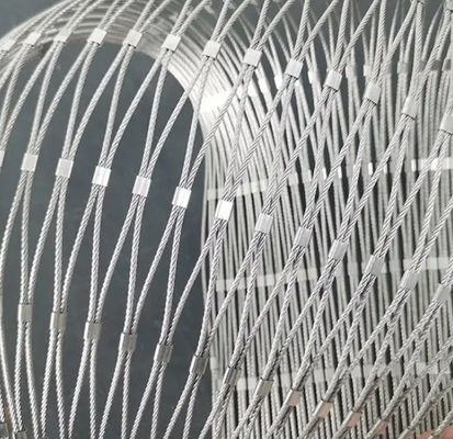 معماری انعطاف پذیر 2' 'X 2'' SS304 شبکه طناب برای ایمنی