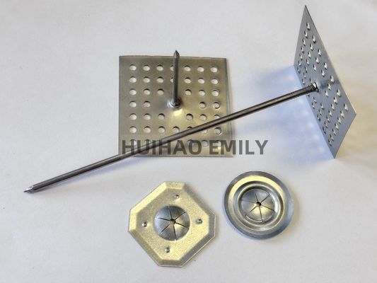 پین های عایق پایه سوراخ شده فولاد ضد زنگ 12 Ga برای سیستم HVAC