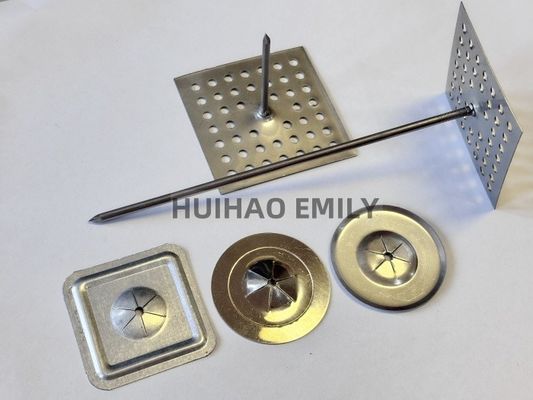 پین های عایق پایه سوراخ شده فولاد ضد زنگ 12 Ga برای سیستم HVAC