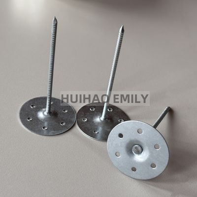 گرد سوراخ سوراخ فلزی صفحه پشم عایق پین گالوانیزه 80mm طول