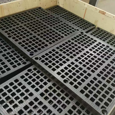 مش ماژول عرشه رسانه لاستیکی صفحه ارتعاشی برای کاربرد سنگ معدن ضد گرفتگی