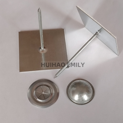 2.7mm Glavanized فولاد خود چسبنده عایق بندی استیک پین ثابت لایه پشم سنگ