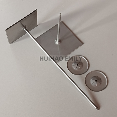 2.7mm Glavanized فولاد خود چسبنده عایق بندی استیک پین ثابت لایه پشم سنگ