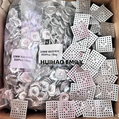 32mm گالوانیزه فولاد مربع خود قفل شوینده ثابت 2.7mm گره های عایق