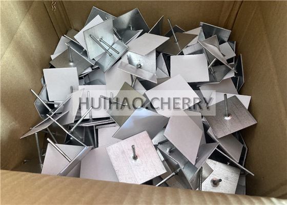 عایق سنگی پن های عایق خود چسبنده فولاد ضد زنگ استفاده شده برای لوله بندی ناخن عایق
