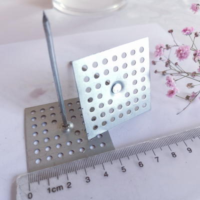آویز عایق پایه سوراخ دار 2 اینچی برای نصب پشم شیشه روی دیوار