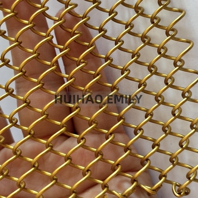 پرده مش فلزی انعطاف پذیر از جنس آلیاژ آلومینیوم 0.8mmx8mm