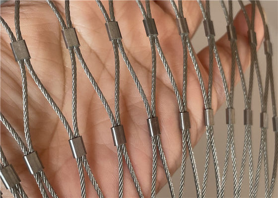 توری حصار کابل استیل ضد زنگ انعطاف پذیر و بادوام برای پر کردن نرده