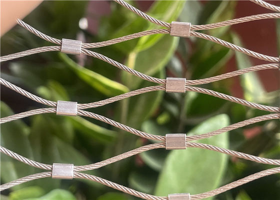 توری طناب فرول استیل ضد زنگ 2.5 میلی‌متری، محکم و انعطاف‌پذیر برای دیوار سبز نمای ساختمان