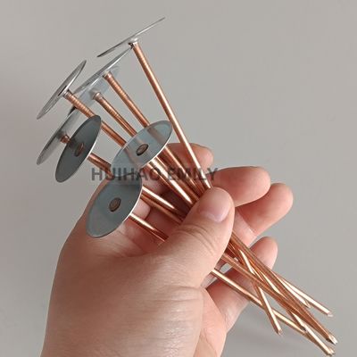 پین های عایق بندی سر فنجانی فولادی گالوانیزه جوش داده شده به ورق فلزی مجرای کار