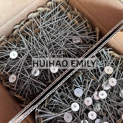 پین های جوش عایق با سر فنجانی مسی 2.7x50 میلی متری با واشر نگهدارنده