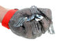 6 &amp;#39;&amp;#39; دستکش ضد برش ضد زنگ فولاد ضد زنگ بافته شده با زنجیر حلقه مش سیم