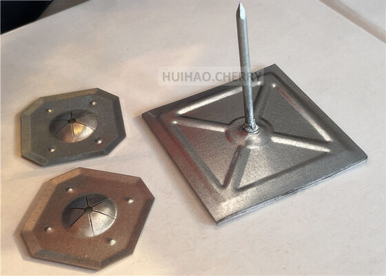 12 گج عایق بندی چوبی پین و واشر گالوانیزه فولاد Rockwool عایق بندی پین