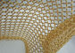 1.5 میلیمتر قطر 15 میلی متر OD طلای رنگی فولاد حلقه مشبک نمایشگاه ها جدا ساز