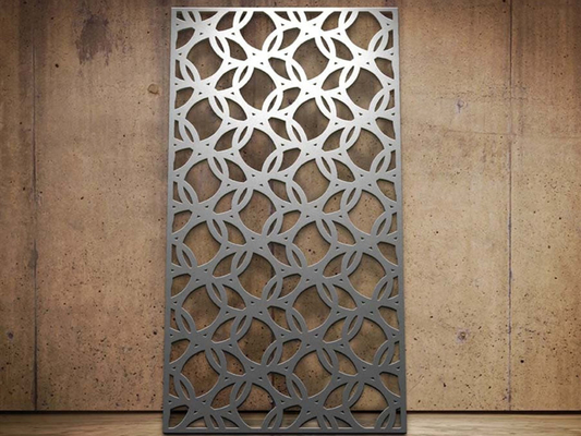 1220x3050mm لیزر برش آلومینیوم شبکه پنل برای حصار خارجی