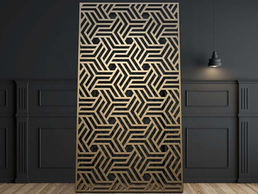 1220x3050mm لیزر برش آلومینیوم شبکه پنل برای حصار خارجی