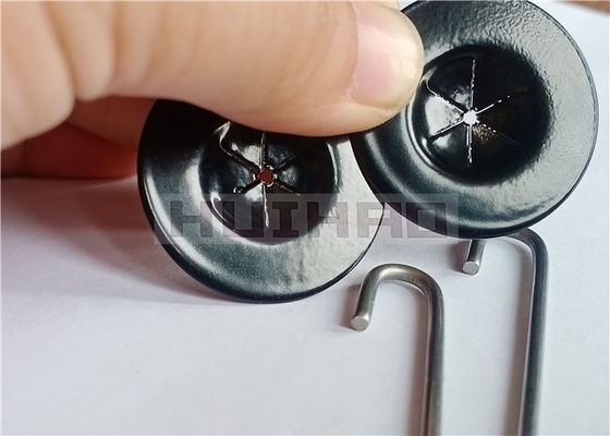 گیره های توری پانل خورشیدی فلزی با واشرهای خود قفل مشکی روکش مشکی مقاوم در برابر اشعه ماوراء بنفش
