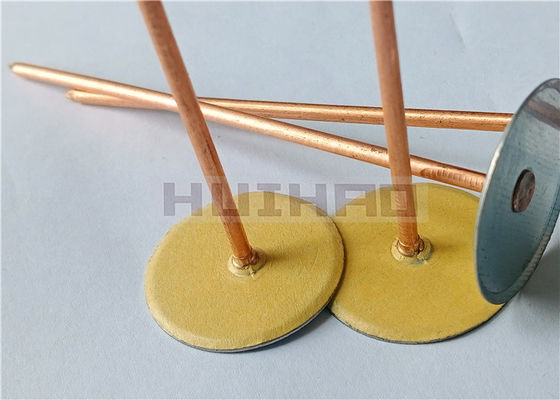 پین‌های جوشی سر 1 اینچی فولادی گالوانیزه با سر اریب‌دار برای جوشکاری گل میخ لاینر کانالی