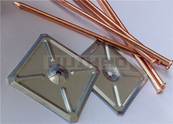 پین های عایق جوشکاری گل میخ سی دی 5x160 میلی متر با واشرهای مربعی خود قفل برای عایق حرارتی