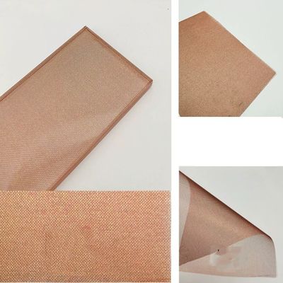 پارچه مش بافته شده شیشه ای لمینت دیوار پرده رنگ قرمز