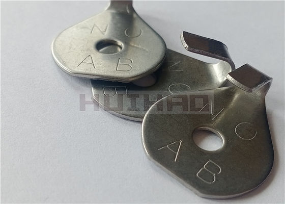 واشرهای لنگر بنددار 7/8 اینچی فولادی ضد زنگ که برای بستن کت های عایق حرارتی استفاده می شود