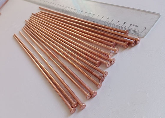 4x245mm پین های عایق جوشکاری گل میخ CD با روکش مس فولاد ملایم برای جوشکاری پارتیشن کشتی
