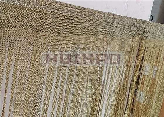 0.53x3.81mm فولاد ضد زنگ ولسواید زنجیرمال شبک پرده برای اتاق جدا کننده صفحه