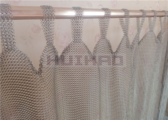 فولاد ضد زنگ آماده آویزان پرده زنجیر 0.8x7 میلی متر برای دکوراسیون معماری