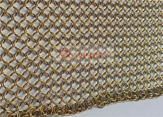 پرده های مش سیم زنجیری 12 میلی متری فولاد ضد زنگ برای طراحی بیرونی