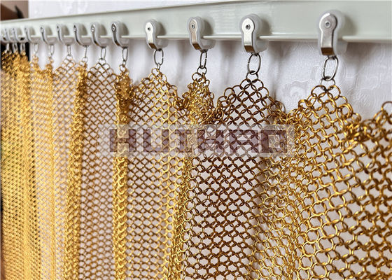 فولاد ضد زنگ 1.2x10mm Metal Ring Mesh برای تزئینات بیرونی